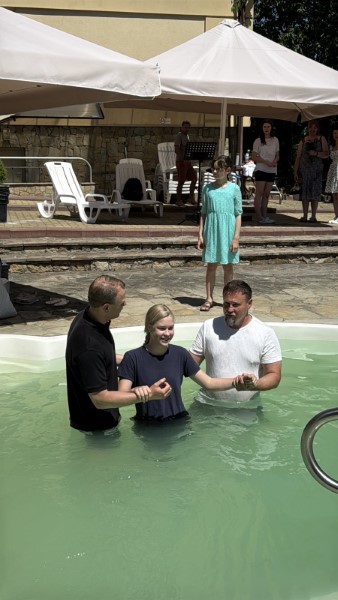 Lydia's baptism
